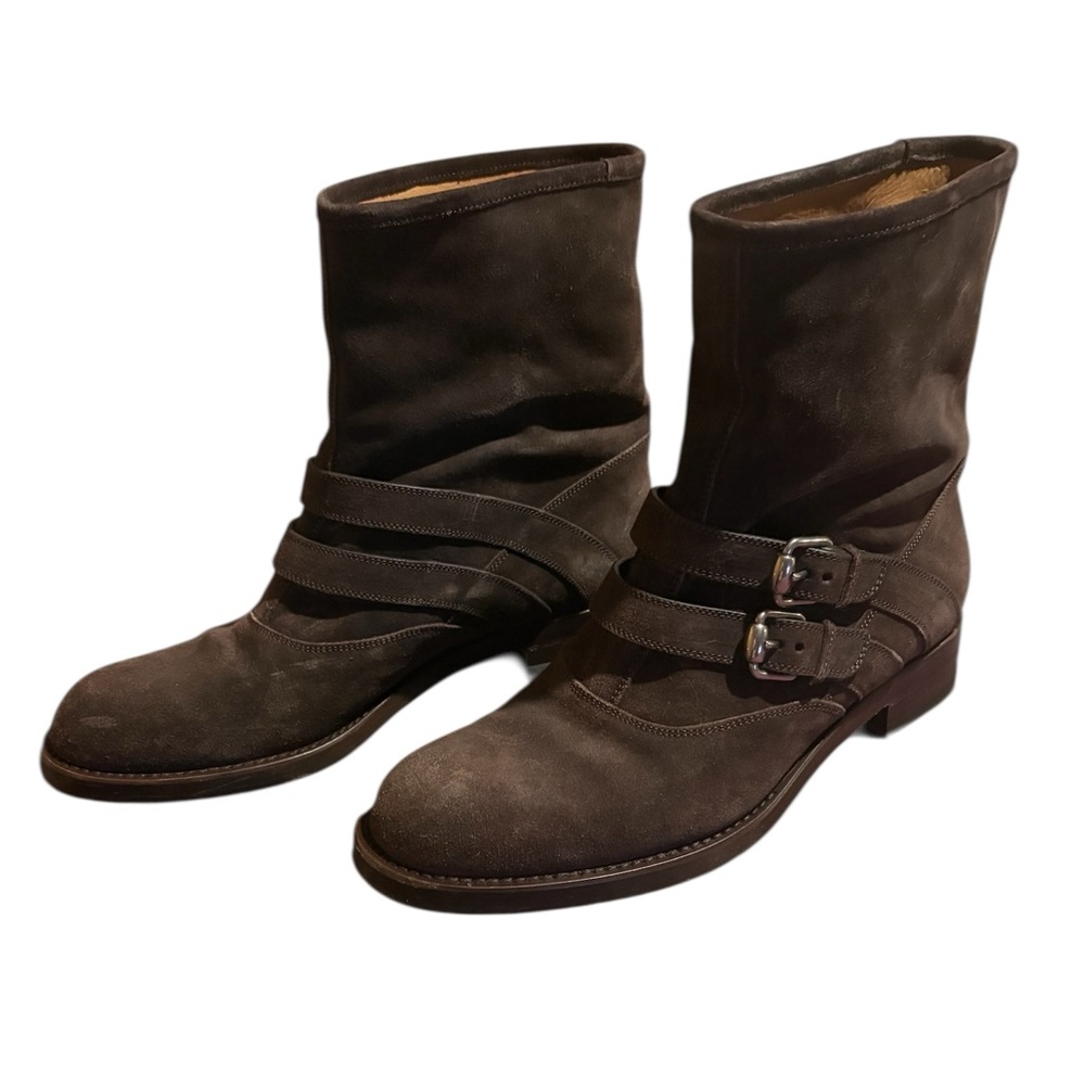 Gucci Brown Leather Pull-On Ankle Boots Women’s US 10/EU 40